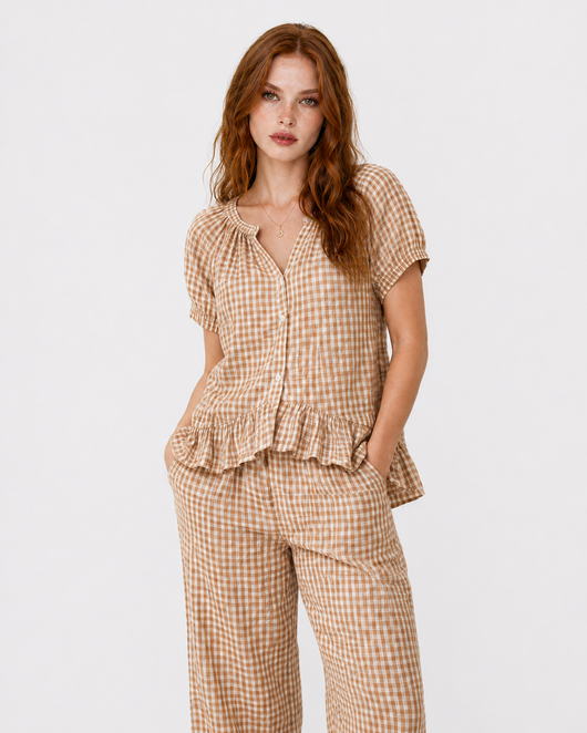 Extra Stretch Gingham Set