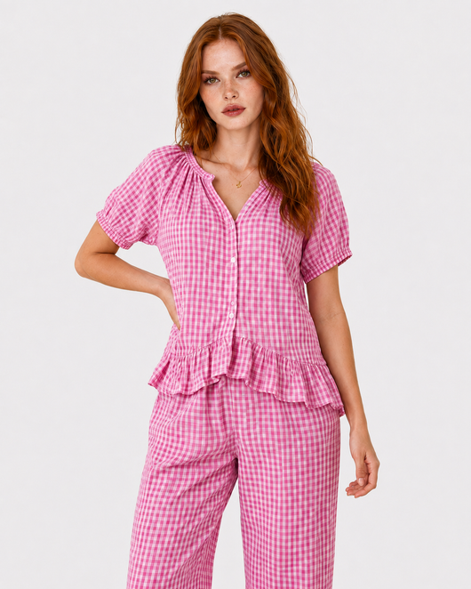Extra Stretch Gingham Set